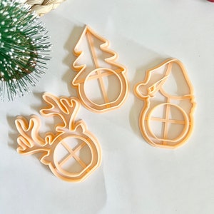 Porta tovaglioli con set di formine per pasta polimerica - Collezione natalizia - Bordo TAGLIENTE - Attrezzi per la decorazione della casa - Attrezzi per pasta polimerica -