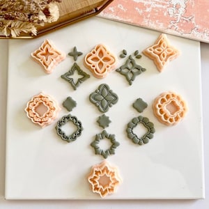 Mediterranean Flower Clay Cutters: Jewelry Making Tools