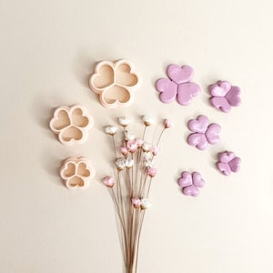 Polymer Clay Clover Cutter: Flower Earring Jewelry Making Tool