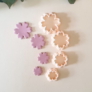 Peach Blossom Polymer Clay Cutter: Flower Earring Jewelry Making