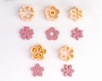 Ensemble d'emporte-pièces/fabrication de bijoux de boucles d'oreilles en pâte polymère