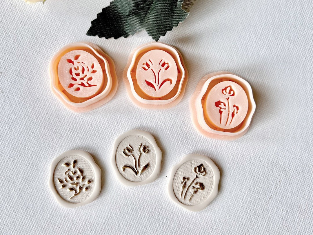 Flower Cameo Cutter Rose, Tulip , Calla Lilies Embossing Clay Cutters