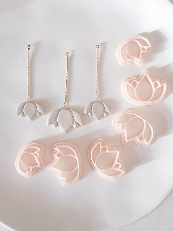 Kit Emporte-Pièces Mini Pour Pâte Polymère – 8 Formes Pétales + 10 Demi-Boules – Pour Boucles D’Oreilles, Pendentifs – Outils DIY