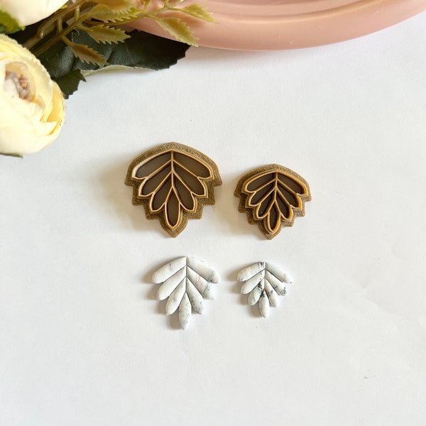 Fern leaf Polymer Clay Cutter |  Botanical earrings| Earring Cutter | Jewelry Making|