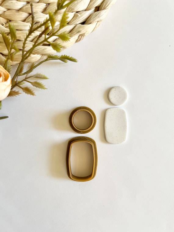 Polymer Clay Earring Cutters: Sharp Edge Frame Set