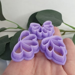 Polymer clay botanical shape cutter flowers and leaf clay cutter Earring Jewelry Making Polymer clay tools pottery DIY earrings image 6