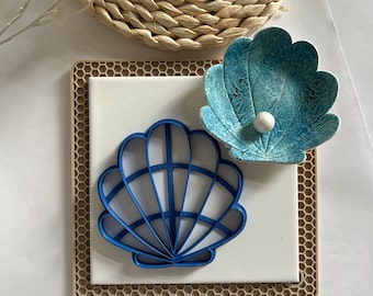 Big Shell Cutter: 10cm Polymer Clay Tool, Trinket Dish Cutter