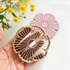 9cm Flower Trinket Dish Cutter | Polymer Clay Cutters for Bowls, Ring Dish, Handmade Supplies image 5