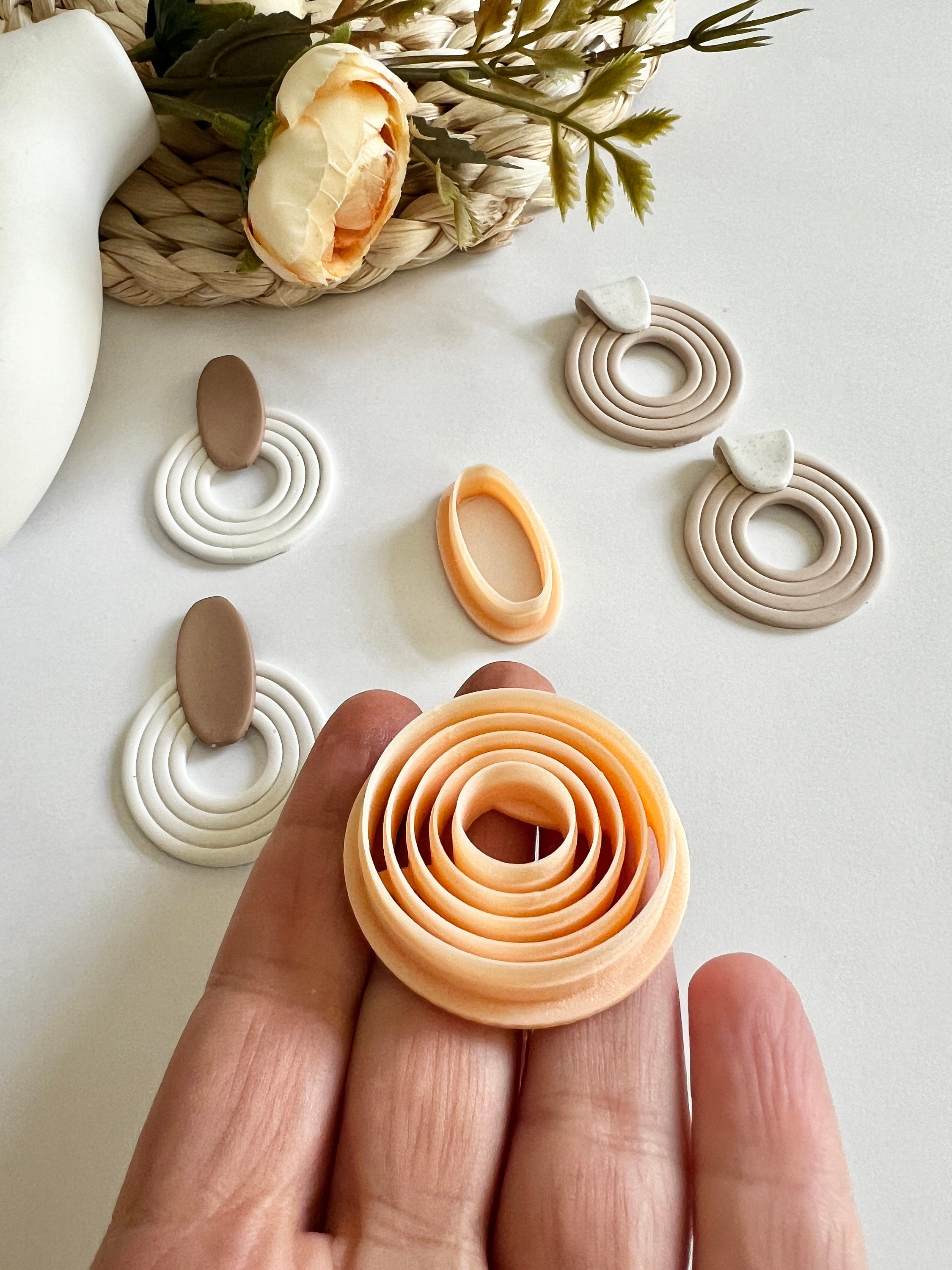 U Shape Clay Cutters Earring Jewelry Making Polymer Clay Tools 3D Printed  Clay Pottery Supplies DIY Earrings U Shape Pendant 
