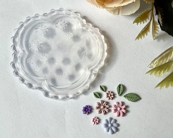 Floral Clay Press Mold | Polymer Clay Earring Making Tool