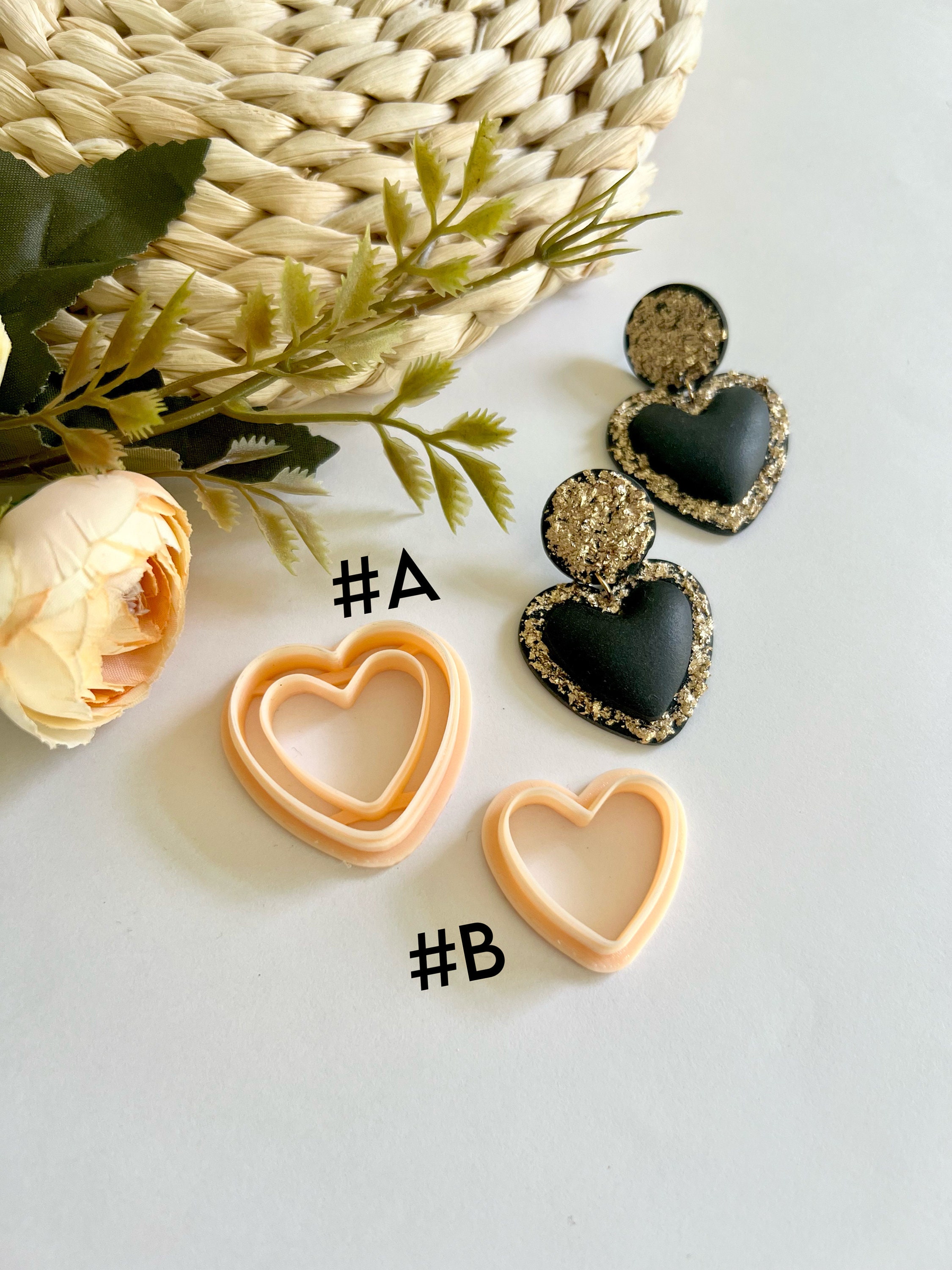 Emporte-pièces Pour Argile Polymère – 15 Styles (fleur, Cœur, étoile…), Pour Boucles D’oreilles DIY, En Plastique, Boîte Incluse