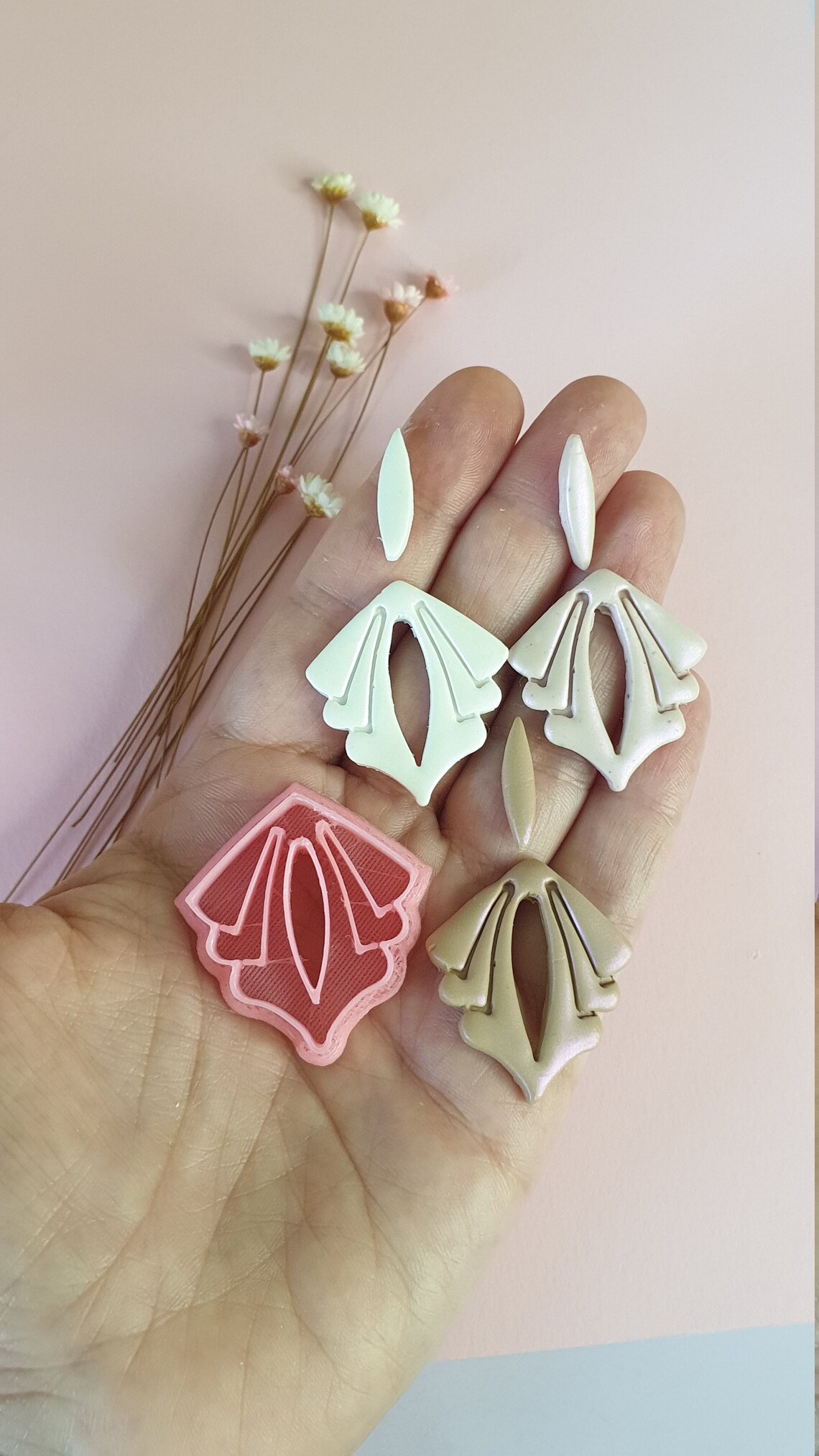 Cutter Art Decò Shape for Polymer Clay Earring Jewelry Making Etsy