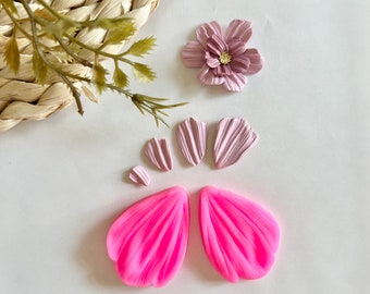 Clay Petal Flower Press Mould | Earring Jewelry Making | Polymer clay tools | Clay Cutter |  Polymer Clay Moulds | Floral Clay