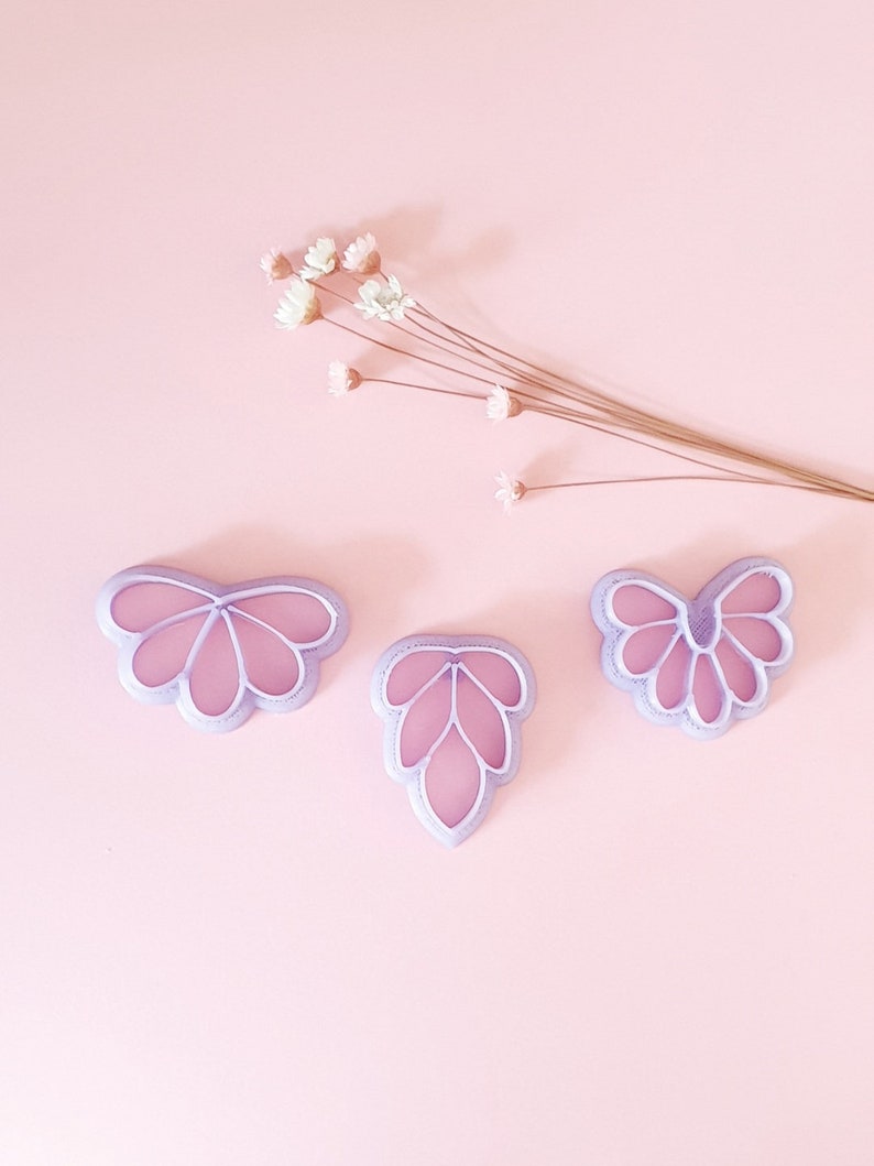 Polymer clay botanical shape cutter flowers and leaf clay cutter Earring Jewelry Making Polymer clay tools pottery DIY earrings image 7