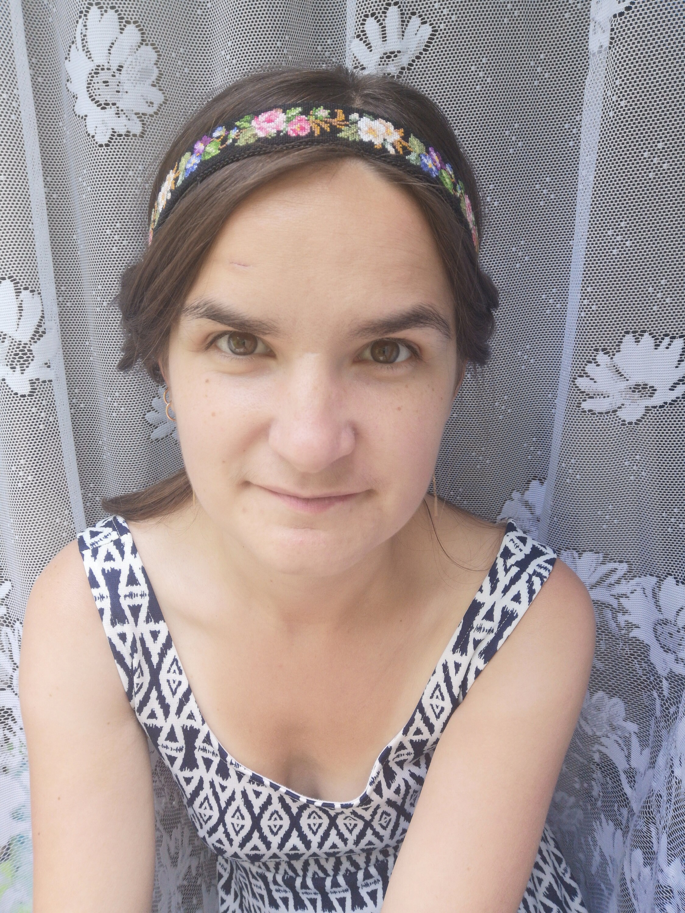 Embroidered headband flower headband handmade jewelry Etsy