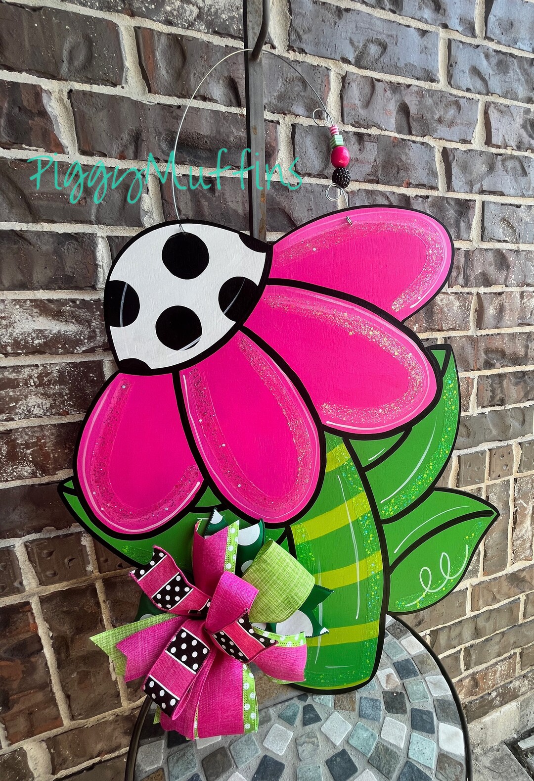 Spring Door Hanger Flower Door Hanger Spring Flowers Door Hanger Easter