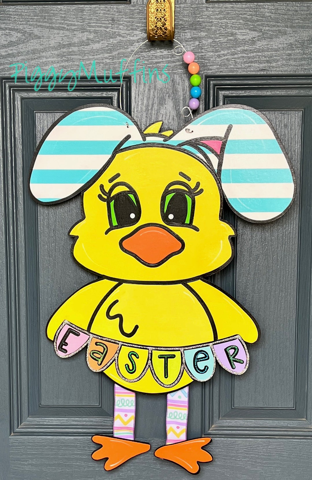 Easter Bunny Door Hanger by Mud Pie main image 0