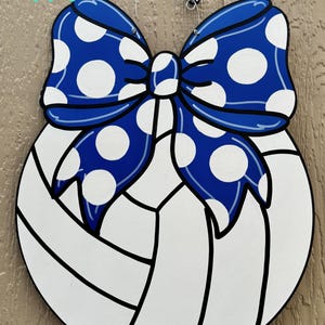 Volleyball Door Hanger - Custom Volleyball Door Hanger - Sports Door Hanger - Volleyball Wreath - Sports Wreath - Door Hanger - PiggyMuffins