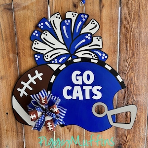 Football Team Door Hanger: School Spirit Decor