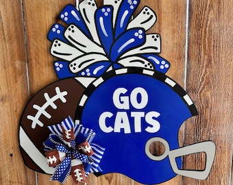 Football Door Hanger | School Spirit | FOOTBALL Decoration | Football Team Door Hanger | Cheerleader Door Hanger | PiggyMuffins