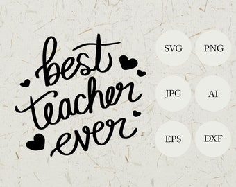 Download Best Teacher Svg Etsy