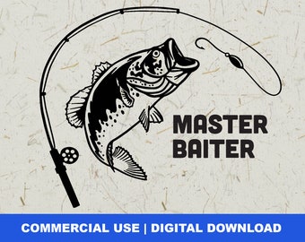 Free Free 222 Master Baiter Funny Fishing Svg SVG PNG EPS DXF File