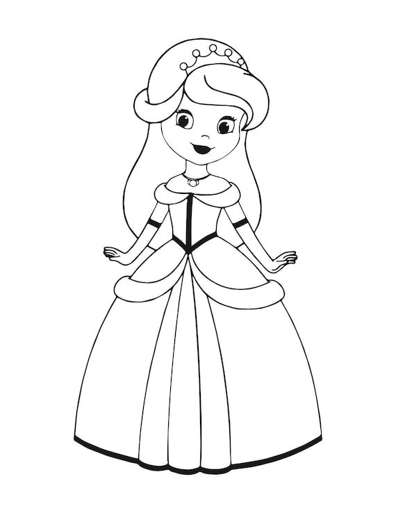 Coloriage Princesse