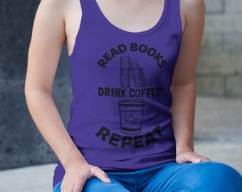 My Life is Coffee Adult Pigment Dye Tank Top 