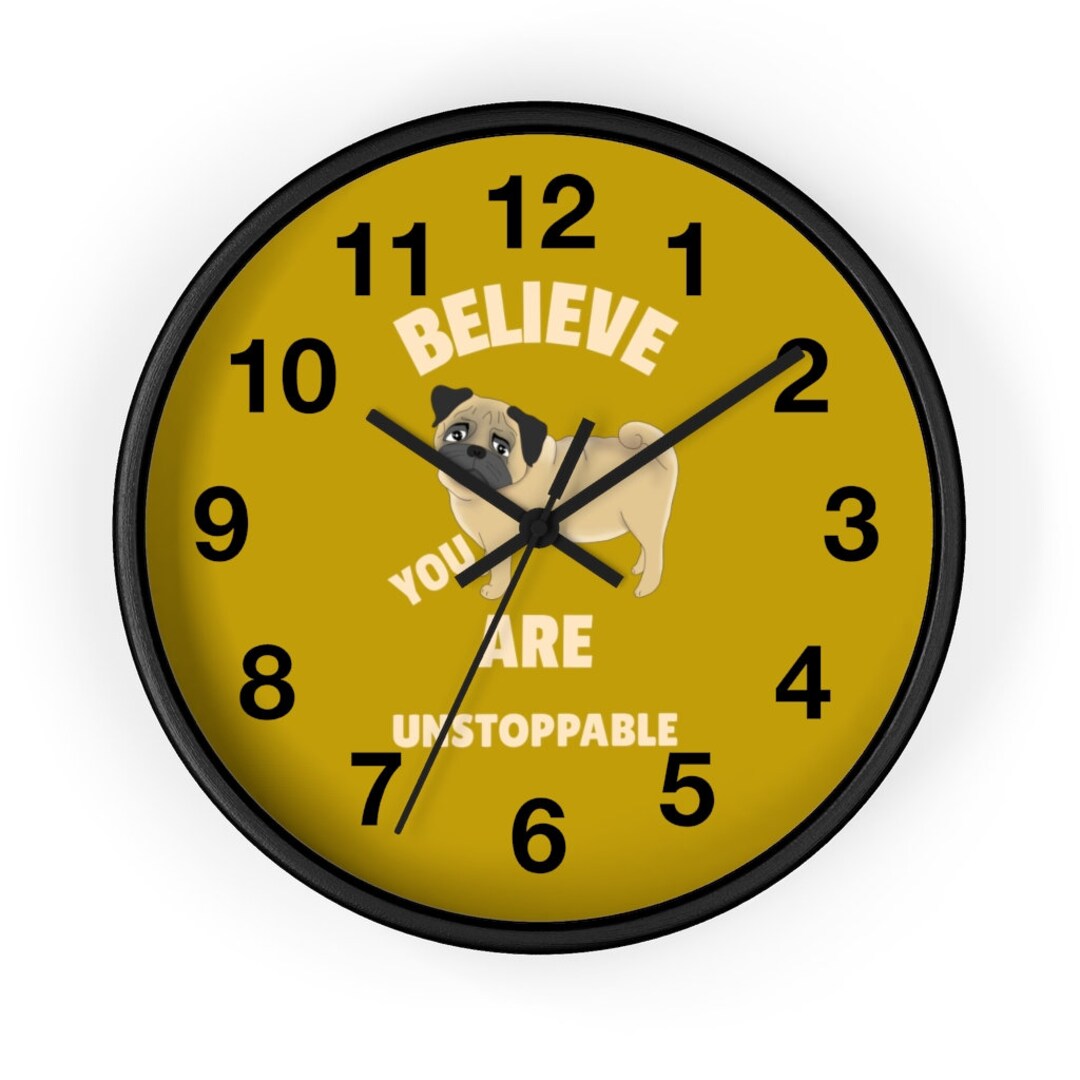 Dog Clock Animal Clock Pet Clock Dog Lover Gift Fur Mom Etsy