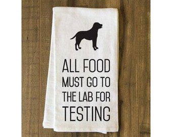 Funny lab testing tea towel kitchen bar towel sack towel hand towel