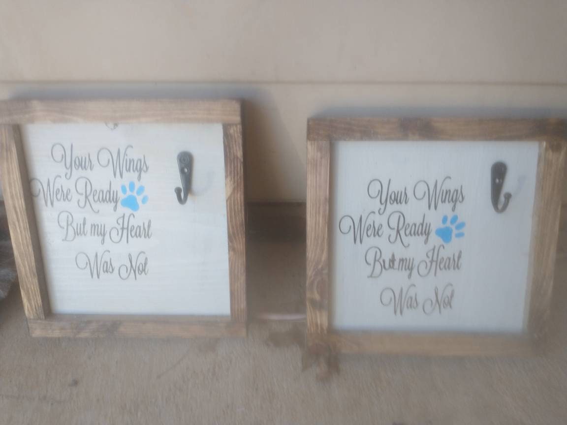 Dog memorial dog collar holder dog tombstone dog loss gift Etsy