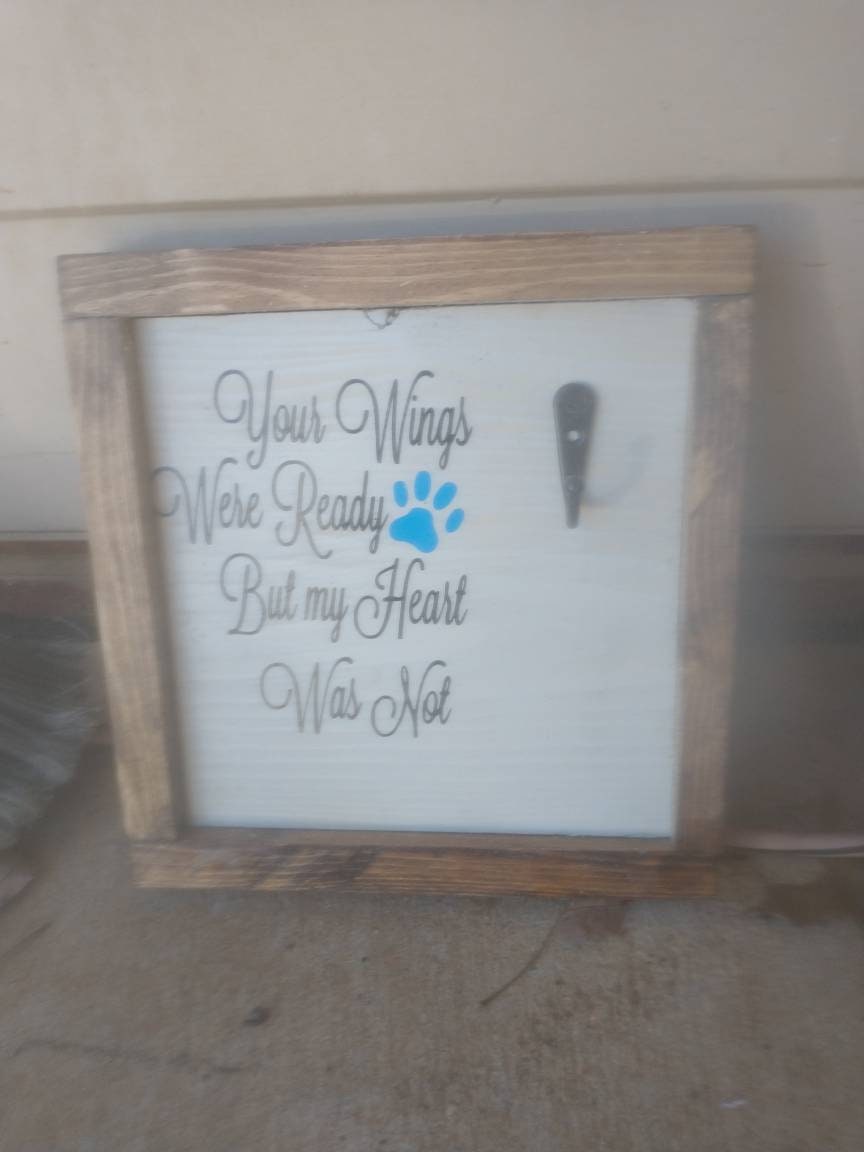 Dog memorial dog collar holder dog tombstone dog loss gift Etsy