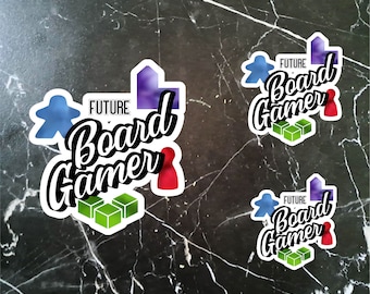 Future Board Gamer Sticker.  Board game gift for new parents, gift, present, stocking stuffer Affordable game night gift