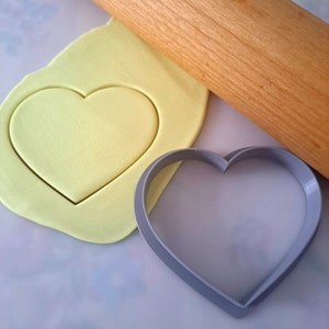 Set of 3 Heart Cookie Cutters Play Card Suit Board Game Pieces Tokens 3D Printed PLA Dough Cutter Plasticine Play-Doh Crafting Gaming