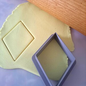 Set of 3 Diamond Cookie Cutters Play Card Suit Board Game Pieces Tokens 3D Printed PLA Dough Cutter Plasticine Play-Doh Crafting Gaming