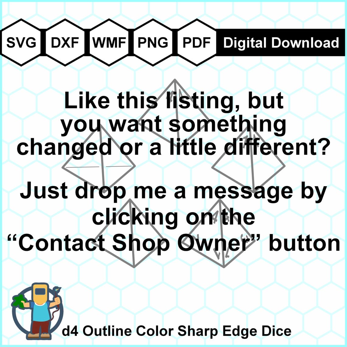 D4 Vector Dice SVG, Polyhedral Dice SVG, Cricut Cut Files, RPG D&D D4 ...