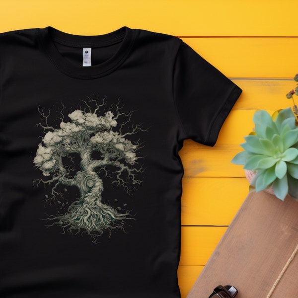 Tree shirt, tree of life - Tree of life shirt - Gnarled tree t shirt - Gnarled tree - Men graphic Tee - Cool Gifts - Mens Gift