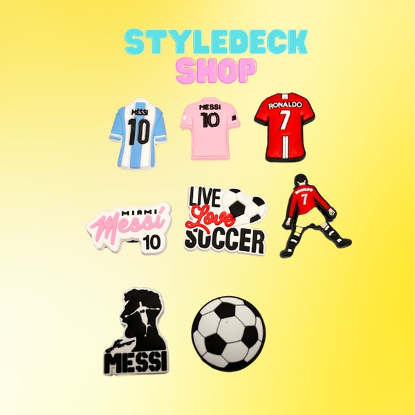 Sports Croc Charms, Soccer Pin, Player Charms, Croc Accessories, Soccer Charms