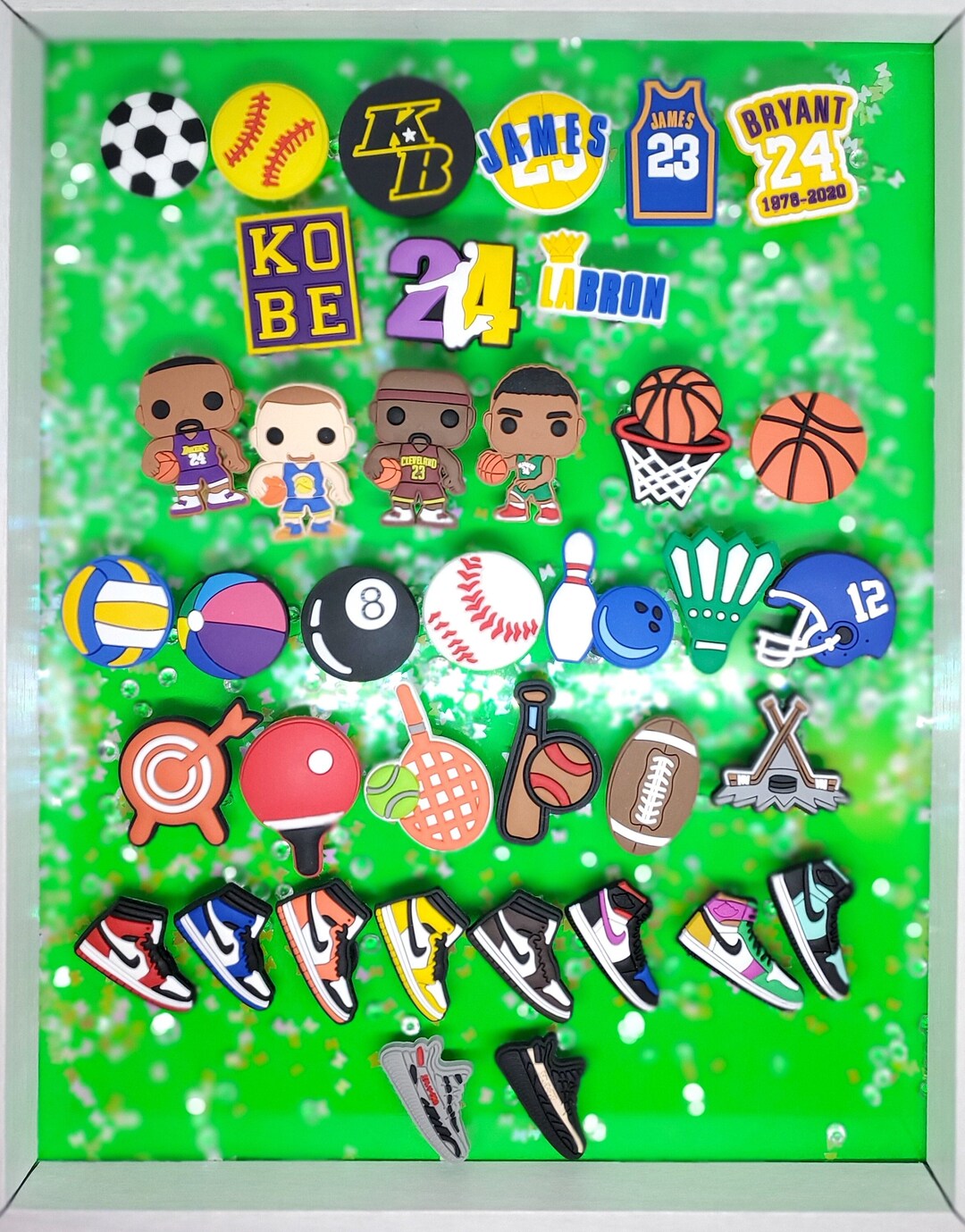 Sports Croc Charms, Basketball Shoe Pin, Sneakers Charms, Croc