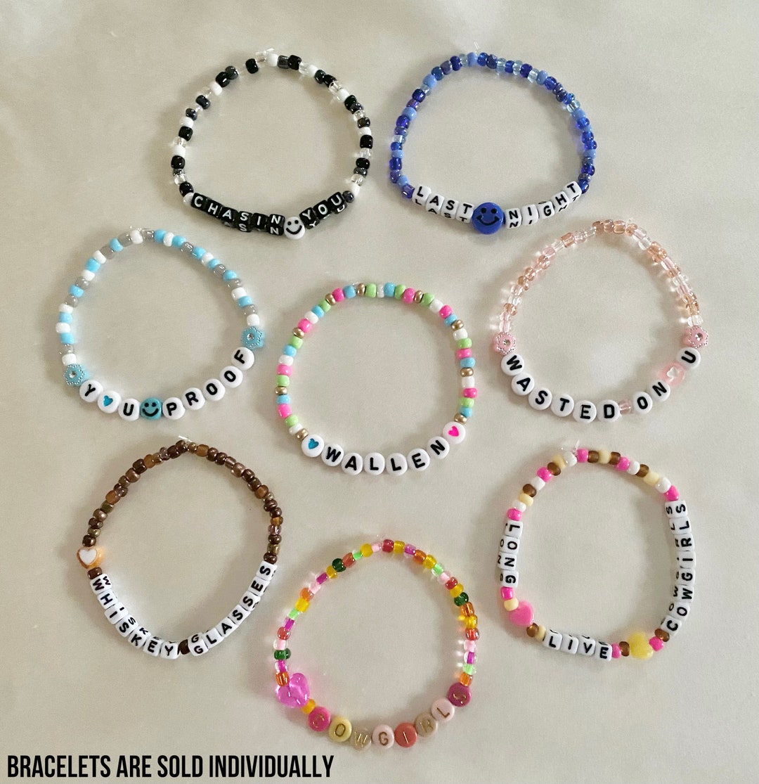 Morgan Wallen Inspired Beaded Bracelets - Etsy