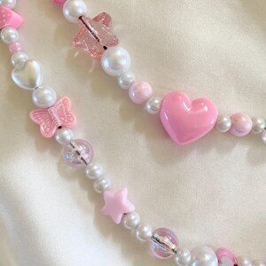 Strawberry Love Pink Phone Charm Strap image 4
