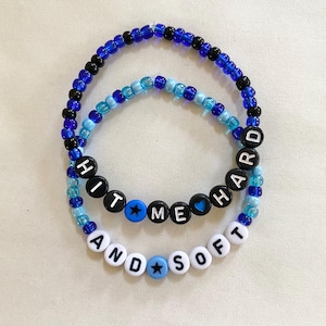 Billie Hit Me Hard and Soft Inspired Bracelet Set, Billie Bracelets, Billie Merch, Hit Me Hard And Soft Bracelets