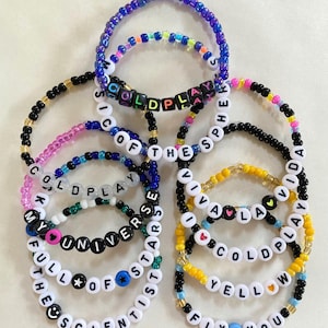 Coldplay Bracelets, Music of the Spheres Bracelets, Coldplay Jewelry, Coldplay Merch, Coldplay Tour Bracelets