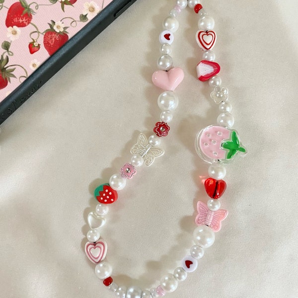 Strawberry Shortcake Phone Charm Strap