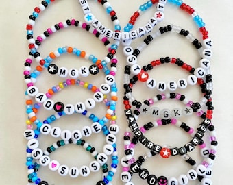 MGK Bracelets, Lost Americana Tour Bracelets, MGK Merch