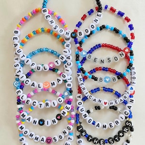 Benson Boone Bracelets, American Heart Tour Bracelets