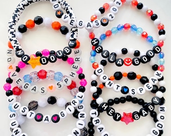 Vegas Sphere 2026 Bracelets Vegas Sphere Tour Rock Band Bracelets Don’t Speak Hey Baby Just A Girl Tragic Kingdom Merch