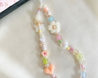 Spring Bloom Pastel Phone Charm Strap