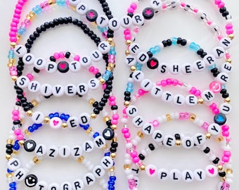 Ed Sheeran Inspired Bracelets Loop Tour Bracelets Ed Sheeran Merch Loop Tour Merch
