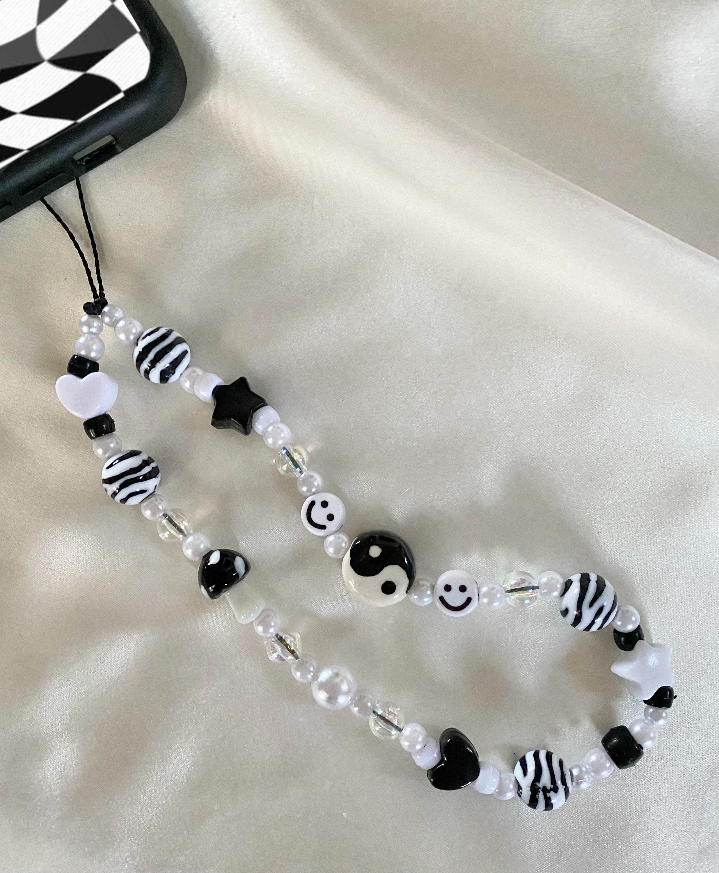 Xiazw Women's Elegant Bead Pearl Handle Strap Chain Charms